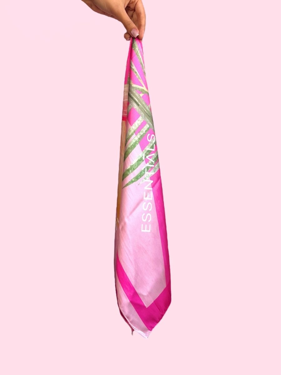 Essentials Shades of Pink Silk Scarf 30*80CM - Essentials EG