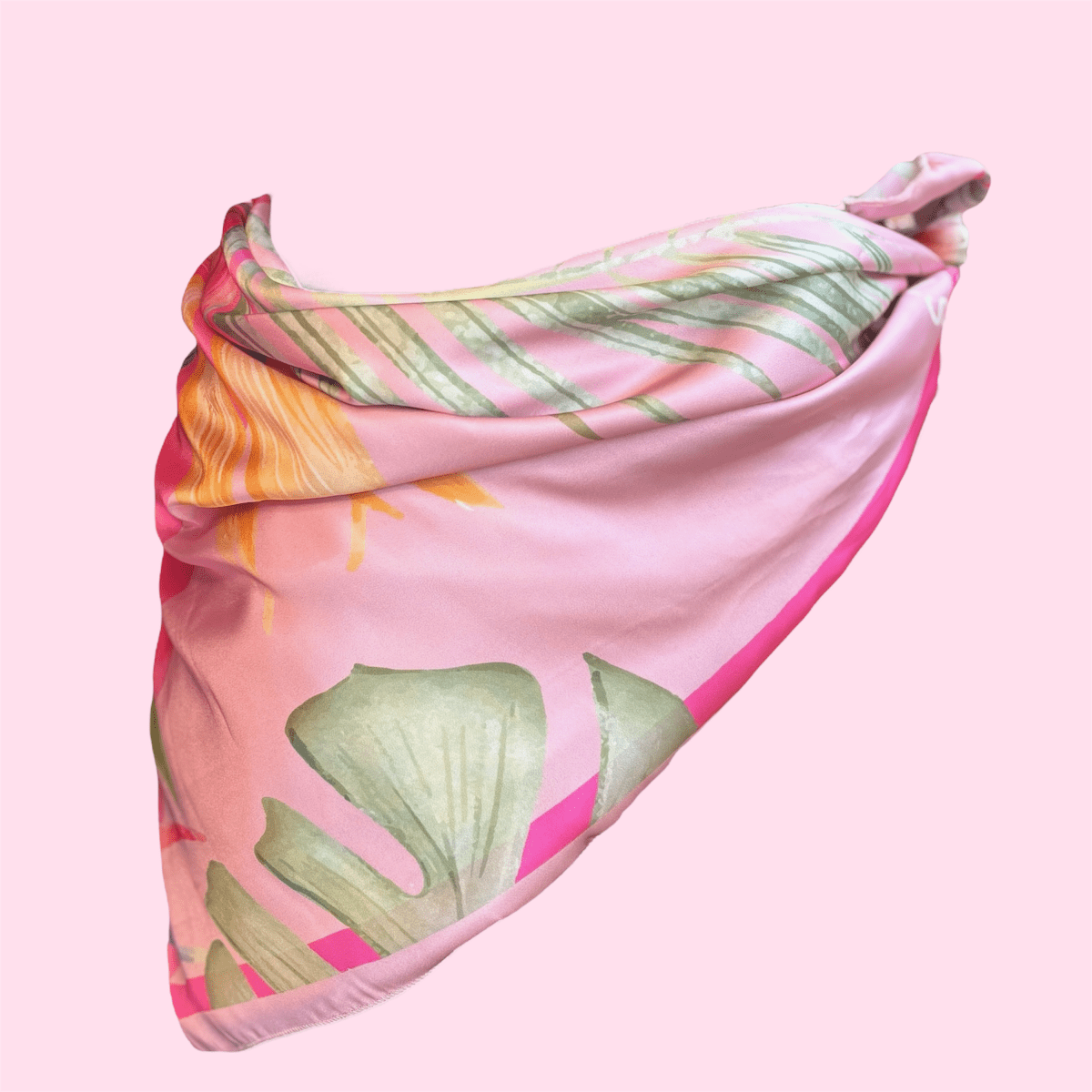Essentials Shades of Pink Silk Scarf 80*80CM - Essentials EG