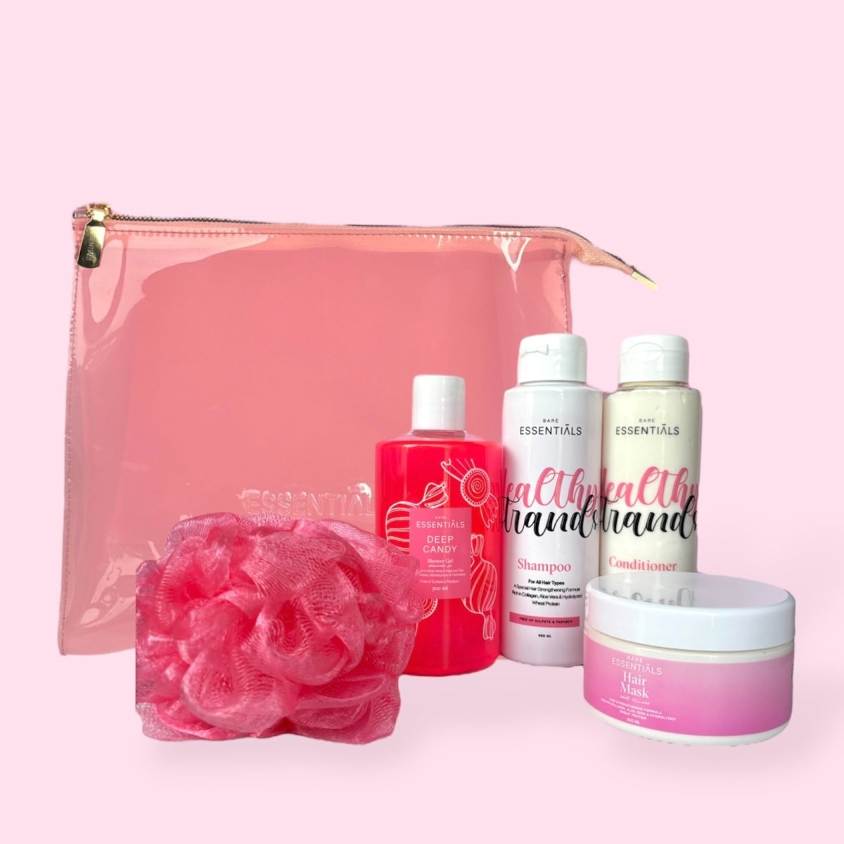 Healthy Strands & Shower Pouch Set - Essentials EG