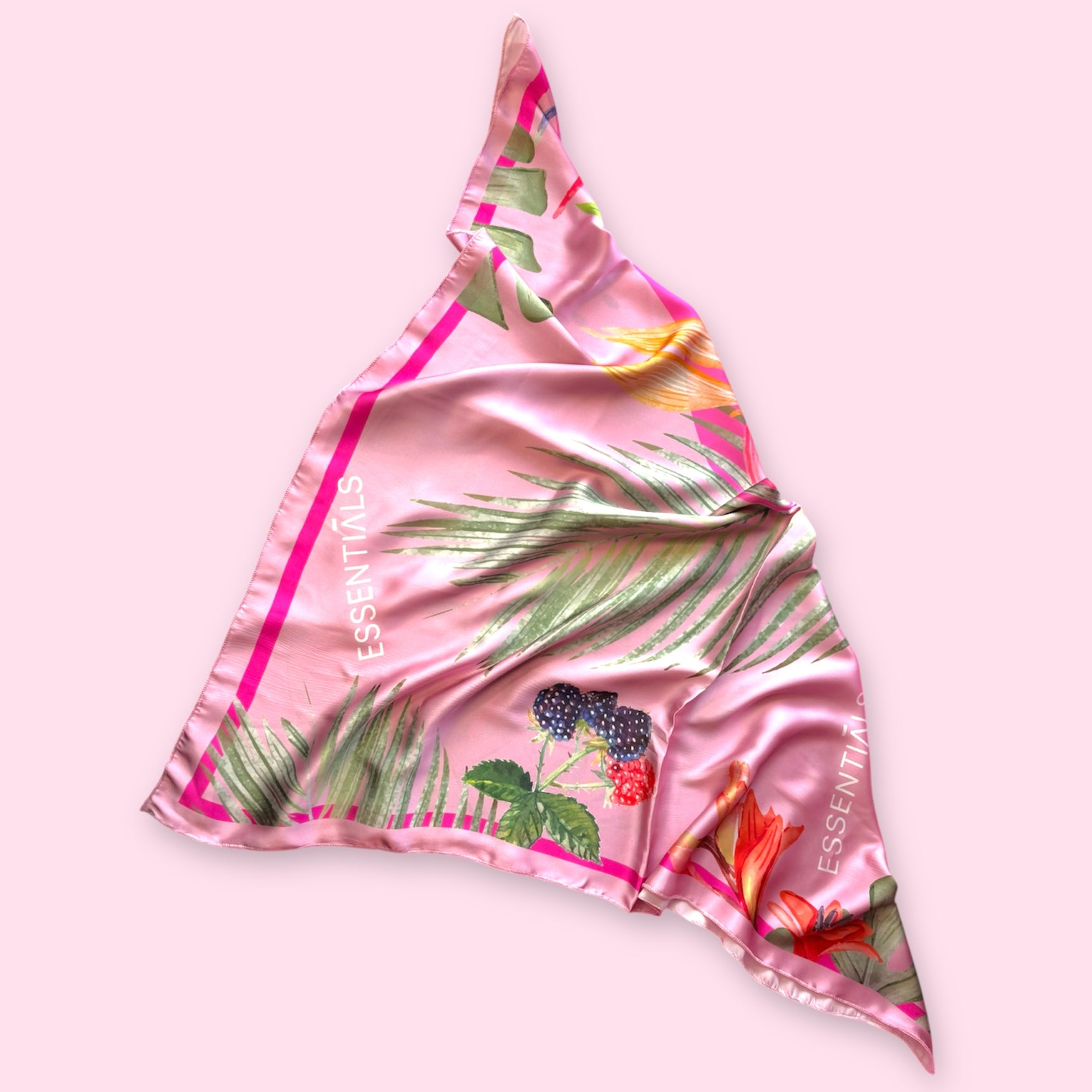 Essentials Shades of Pink Silk Scarf 80*80CM