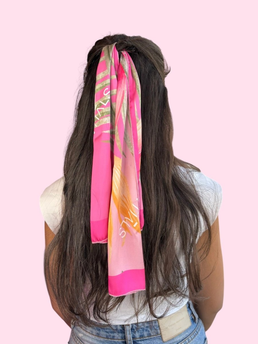 Essentials Shades of Pink Silk Scarf 30*80CM - Essentials EG